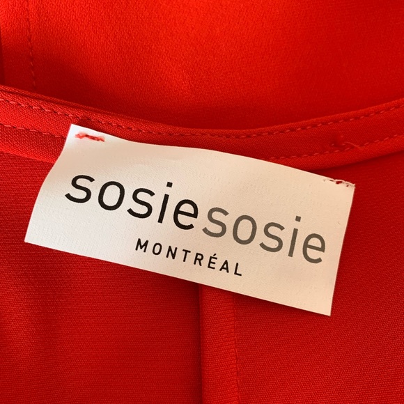 SosieSosie ⎮ Montreal designer red tunic - Picture 5 of 8